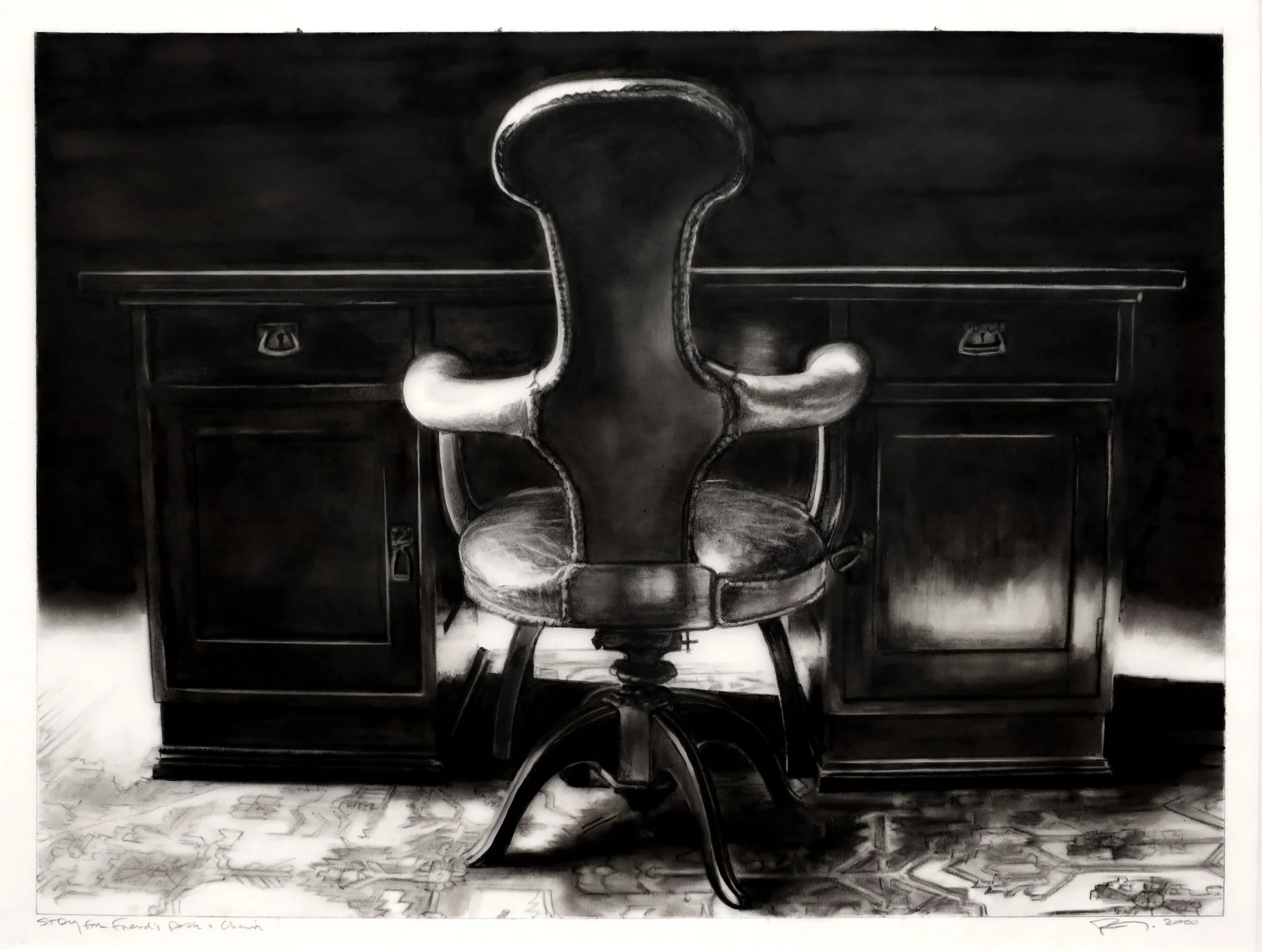 Study for Freud's Desk and Chair, 1938 by Robert Longo