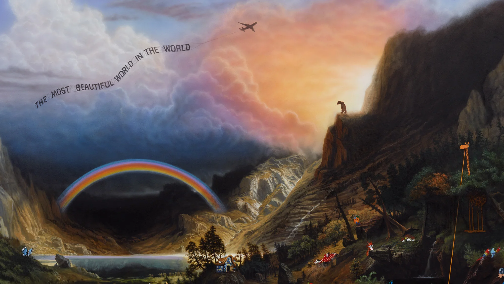 The most beautiful world in the world by Friedrich Kunath