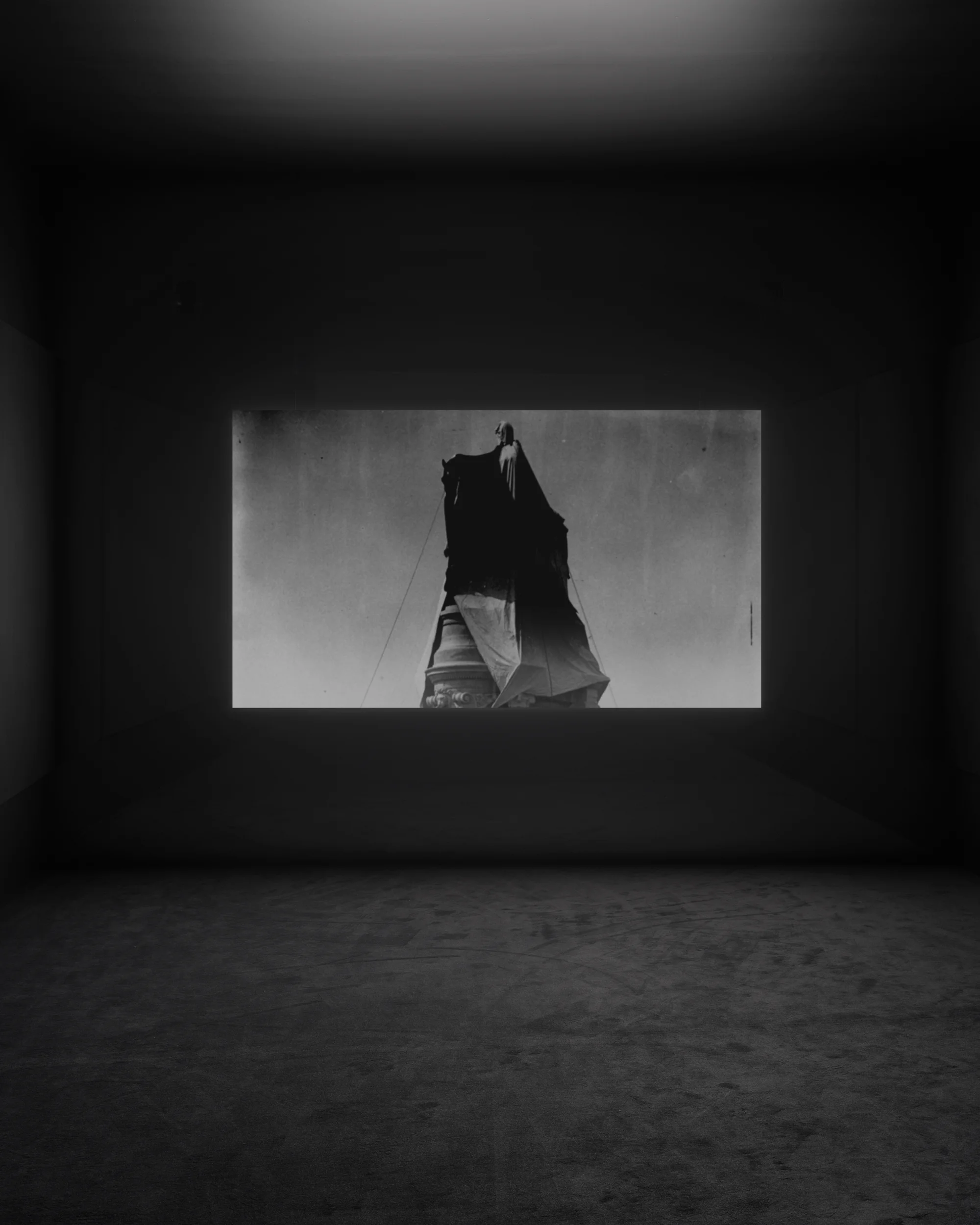 Installation view by Can I Be? by Adam Pendleton at the Langen Foundation