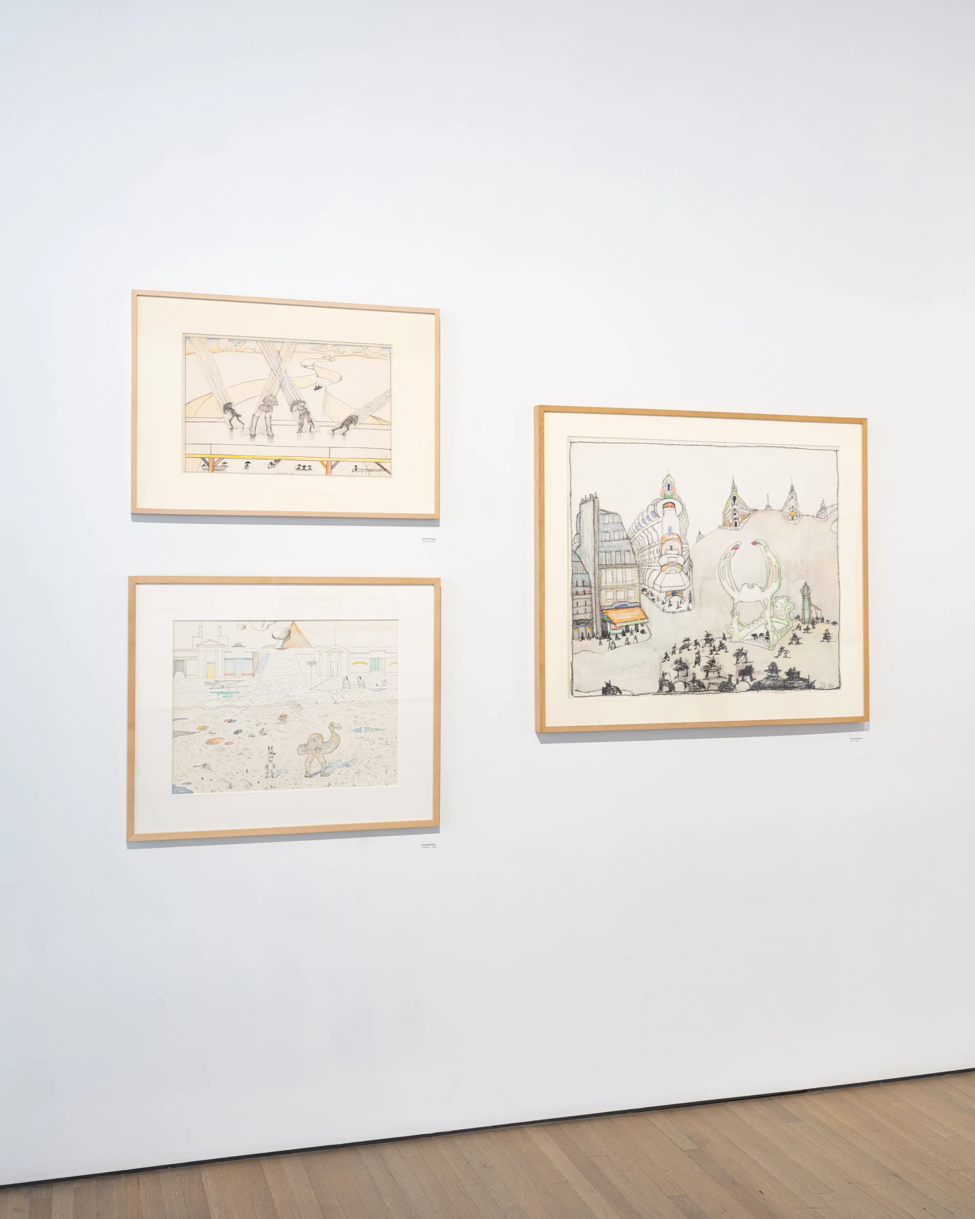 Installation view of Influence and Affinity by David Byrne & Saul Steinberg