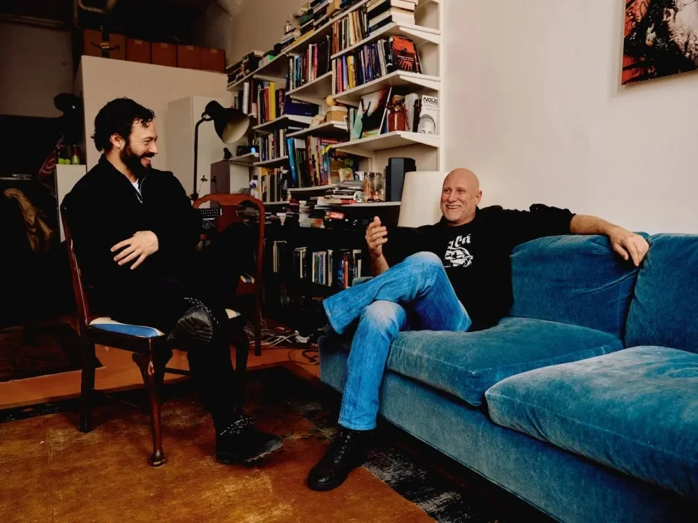 Portrait of Eli Scheinman and Trevor Paglen
