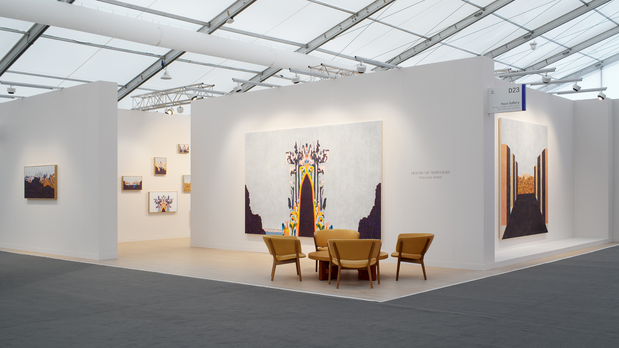 Installation view of Pace at Frieze London