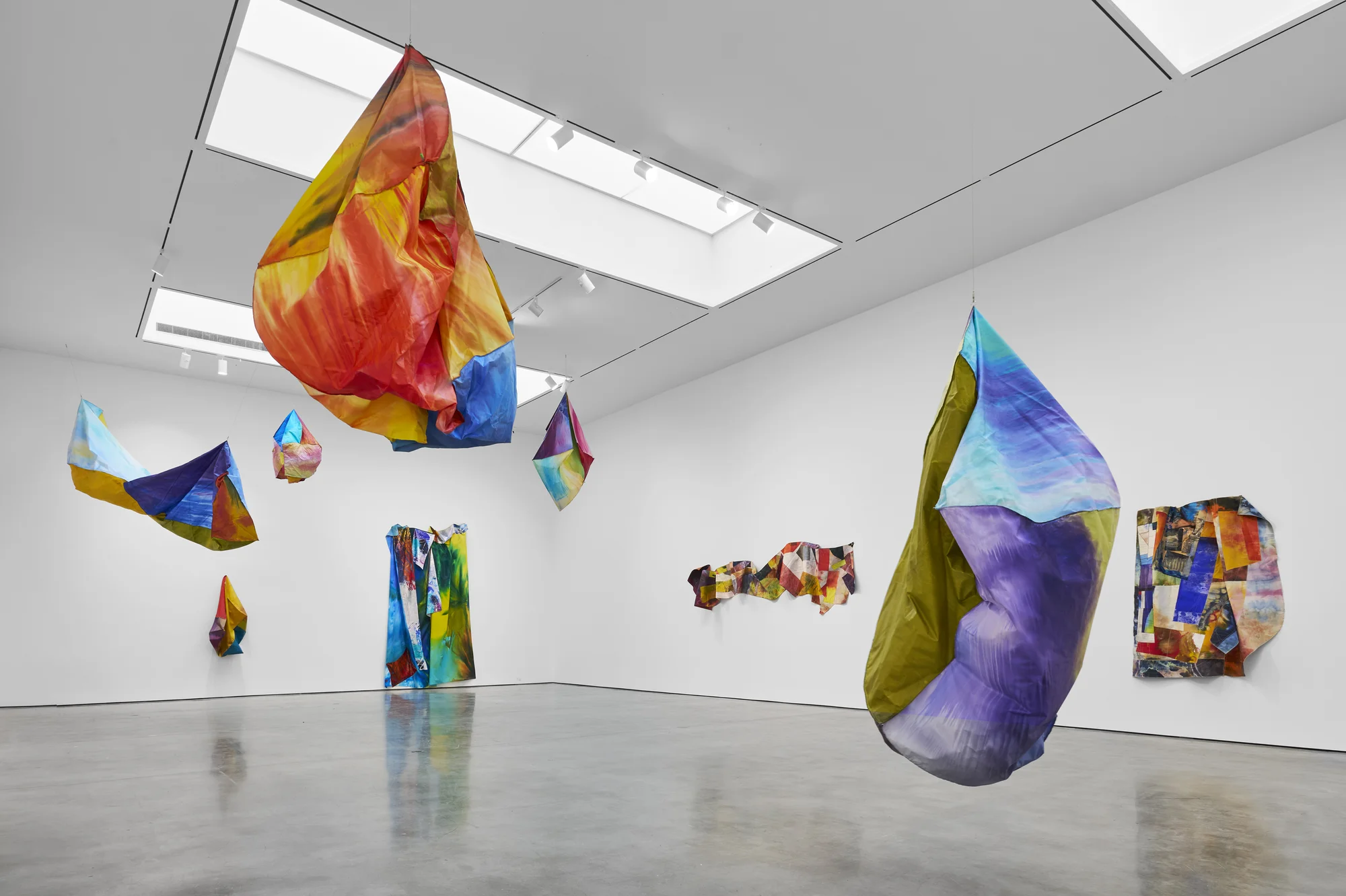 Installation view of STITCHED by Sam Gilliam