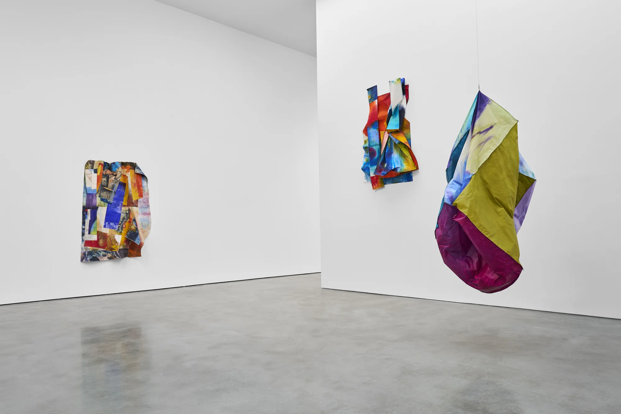 Installation view of STITCHED by Sam Gilliam