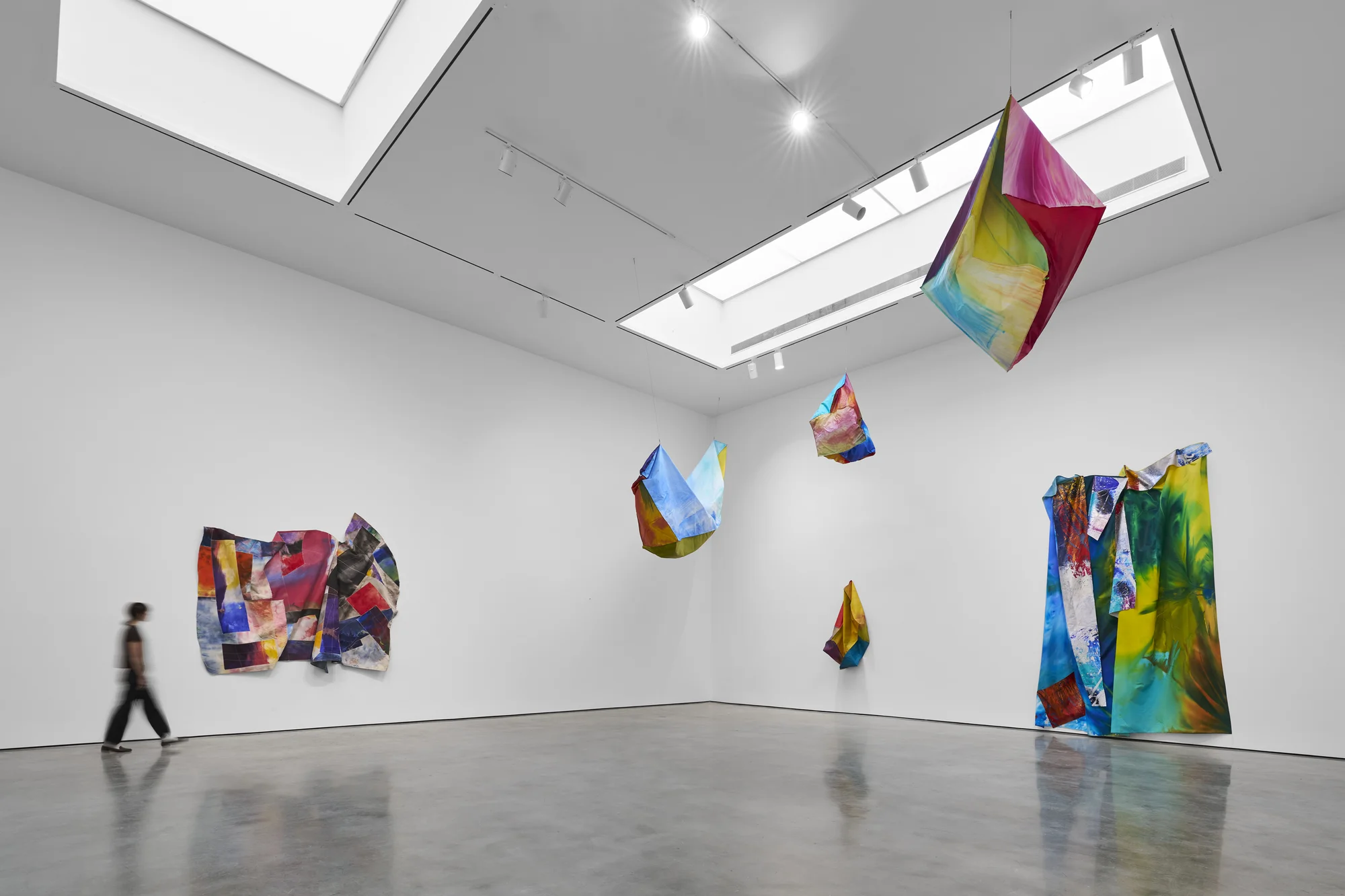 Installation view of STITCHED by Sam Gilliam