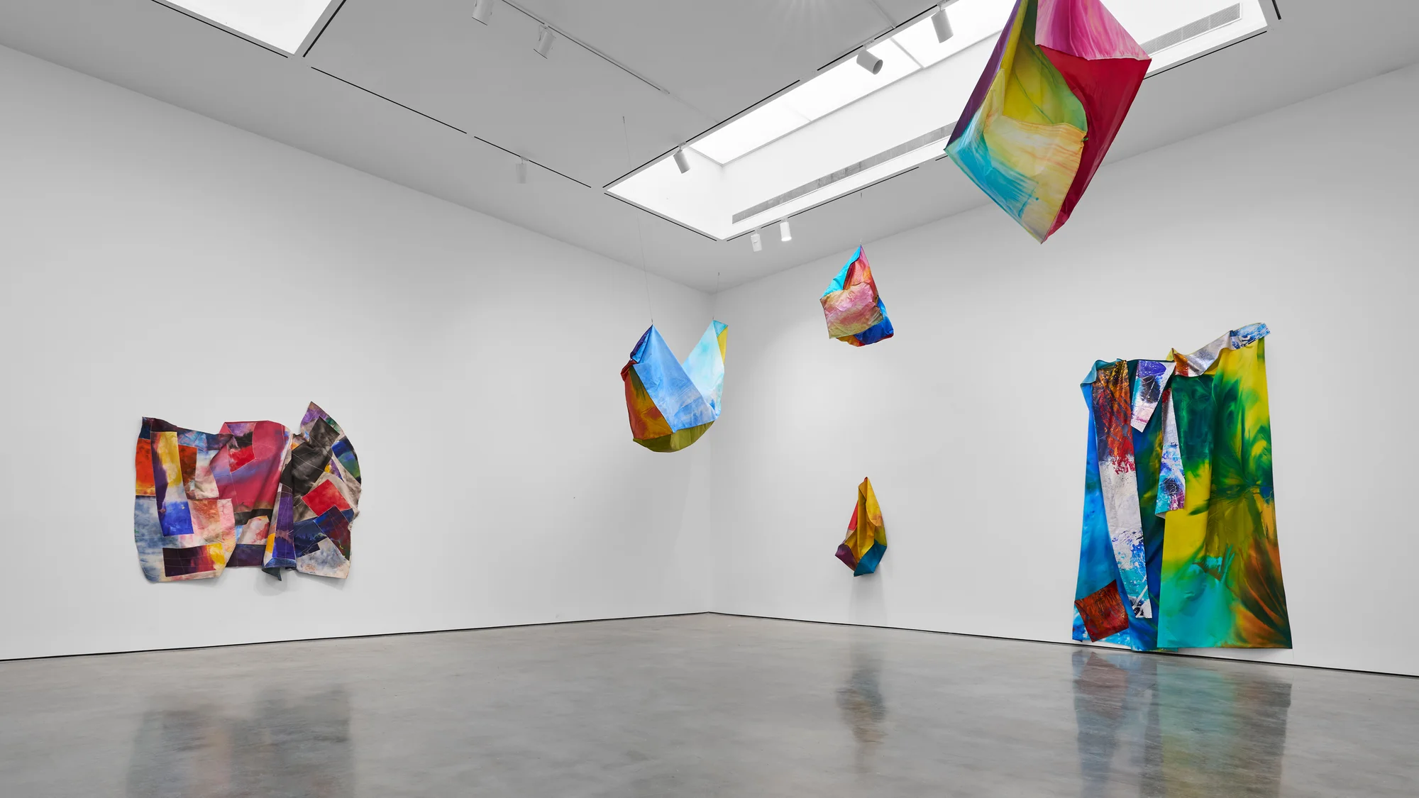 Installation view of STITCHED by Sam Gilliam