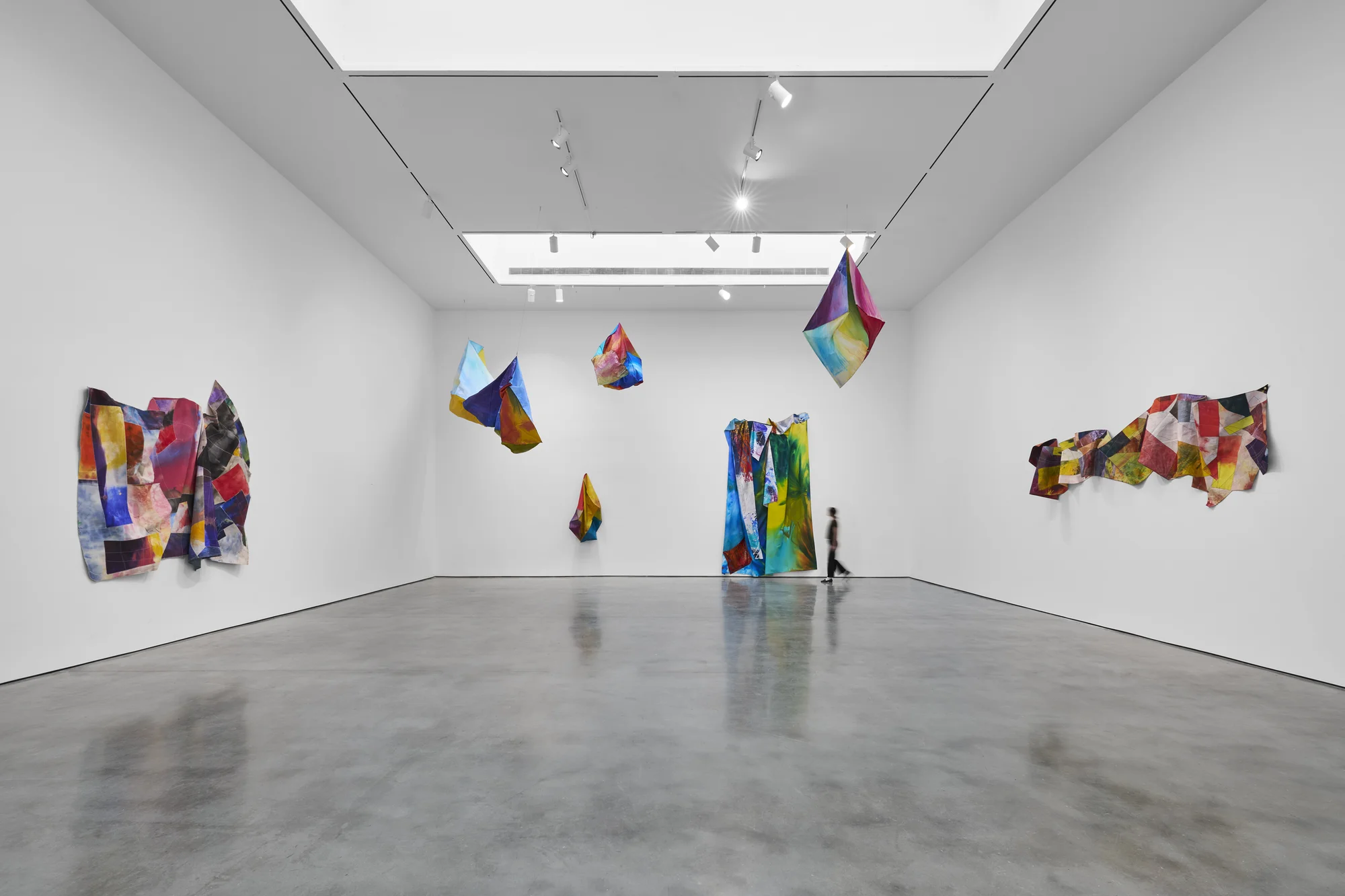 Installation view of STITCHED by Sam Gilliam