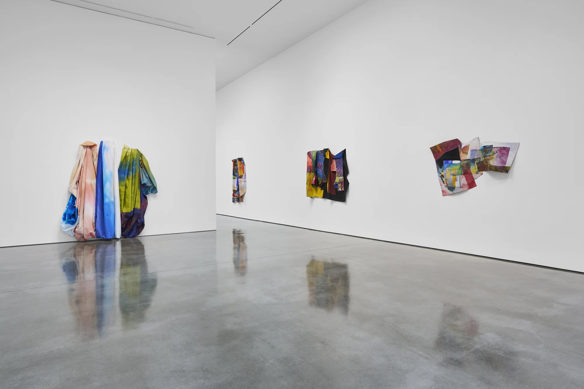 Installation view of STITCHED by Sam Gilliam