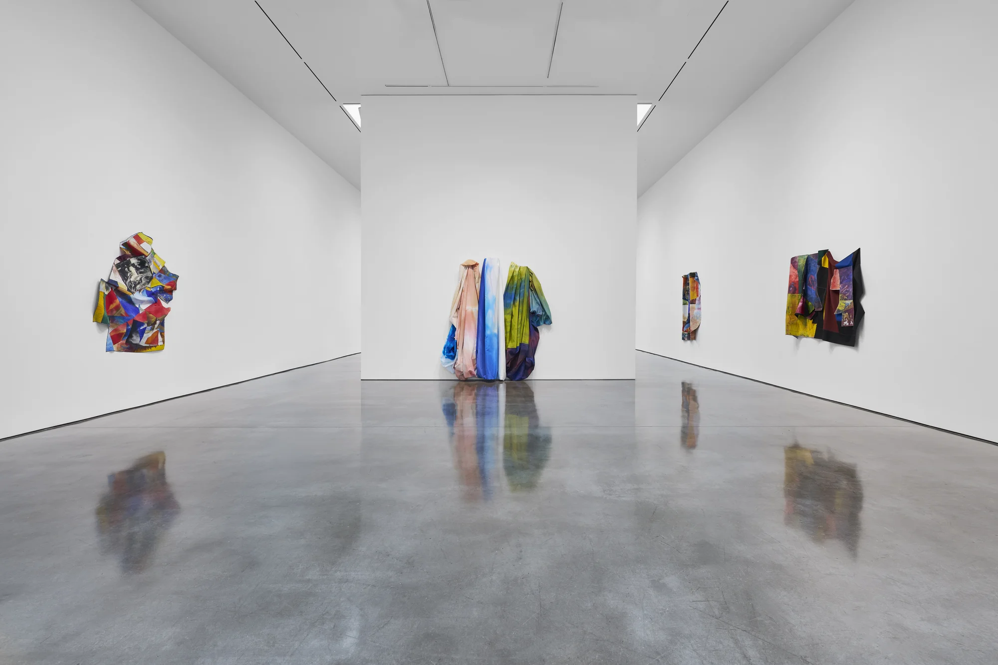 Installation view of STITCHED by Sam Gilliam