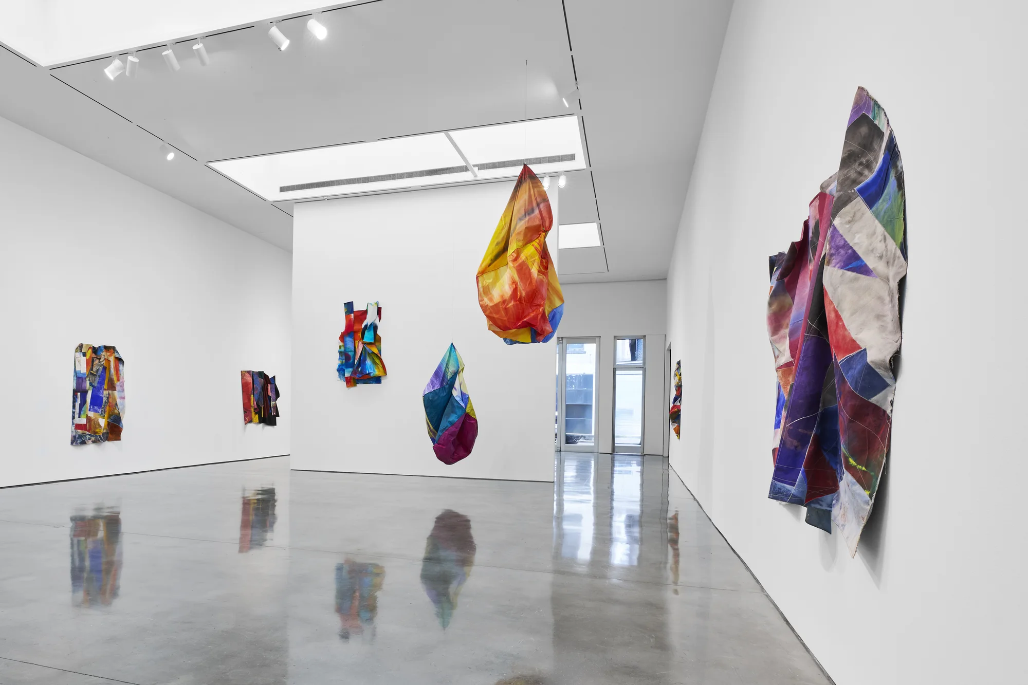 Installation view of STITCHED by Sam Gilliam