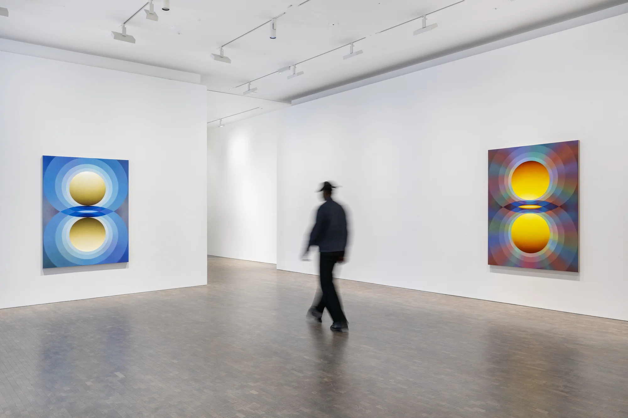 Installation view of Overview Effect by Loie Hollowell in London