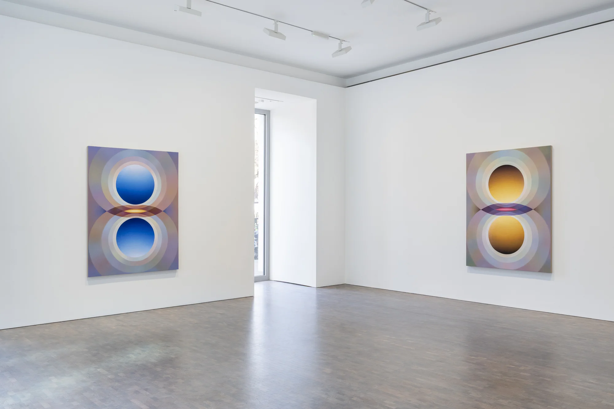 Installation view of Overview Effect by Loie Hollowell in London