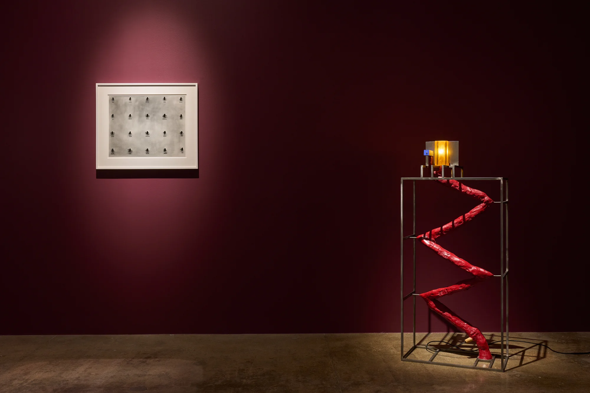 Installation view of LA by David Lynch