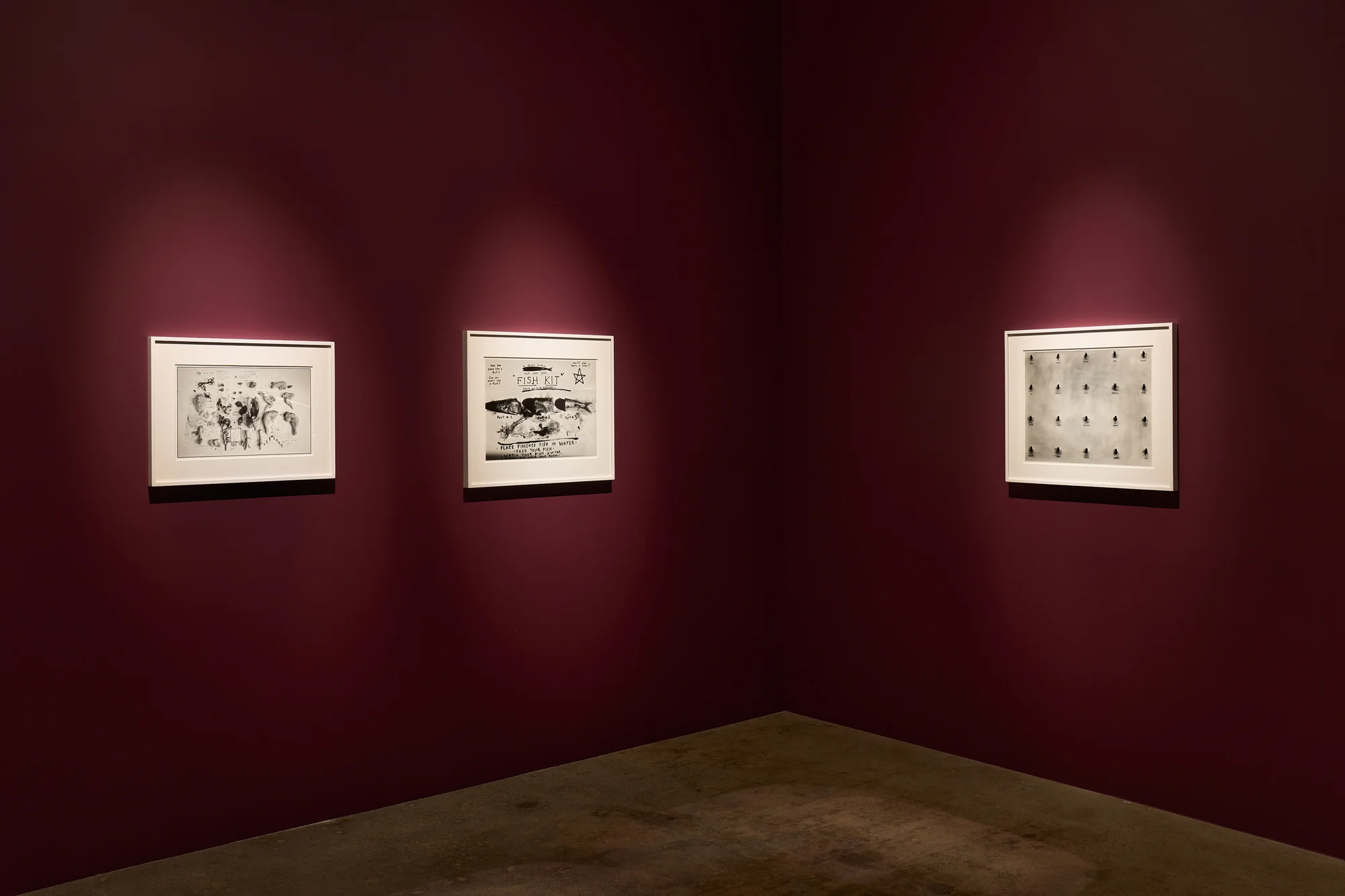 Installation view of LA by David Lynch