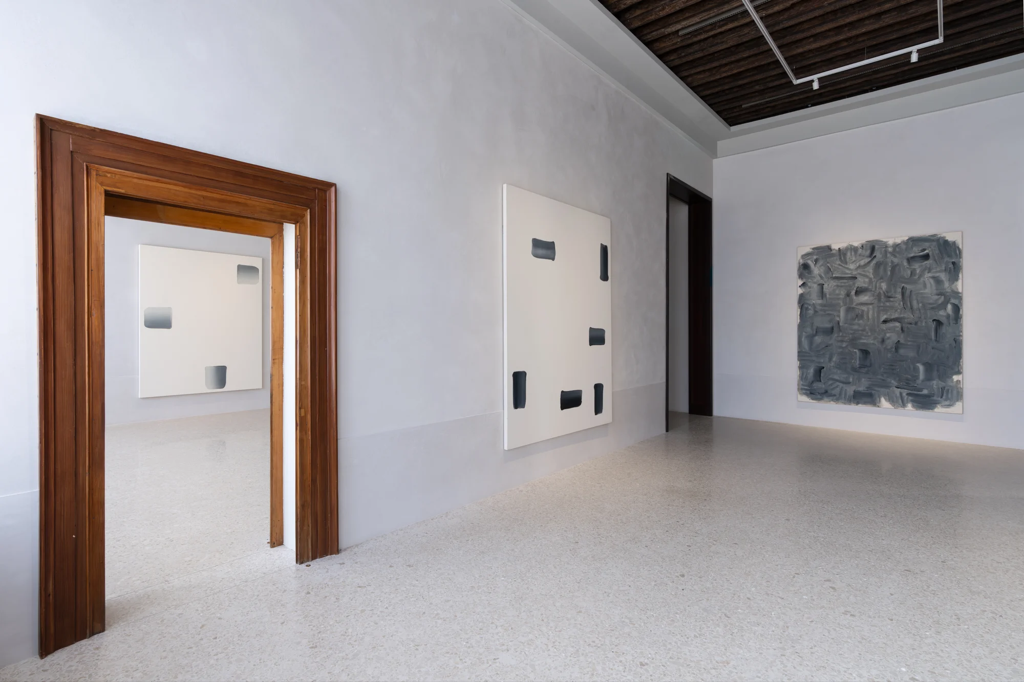 Installation view of Lee Ufan at San Marco Art Centre in Venice