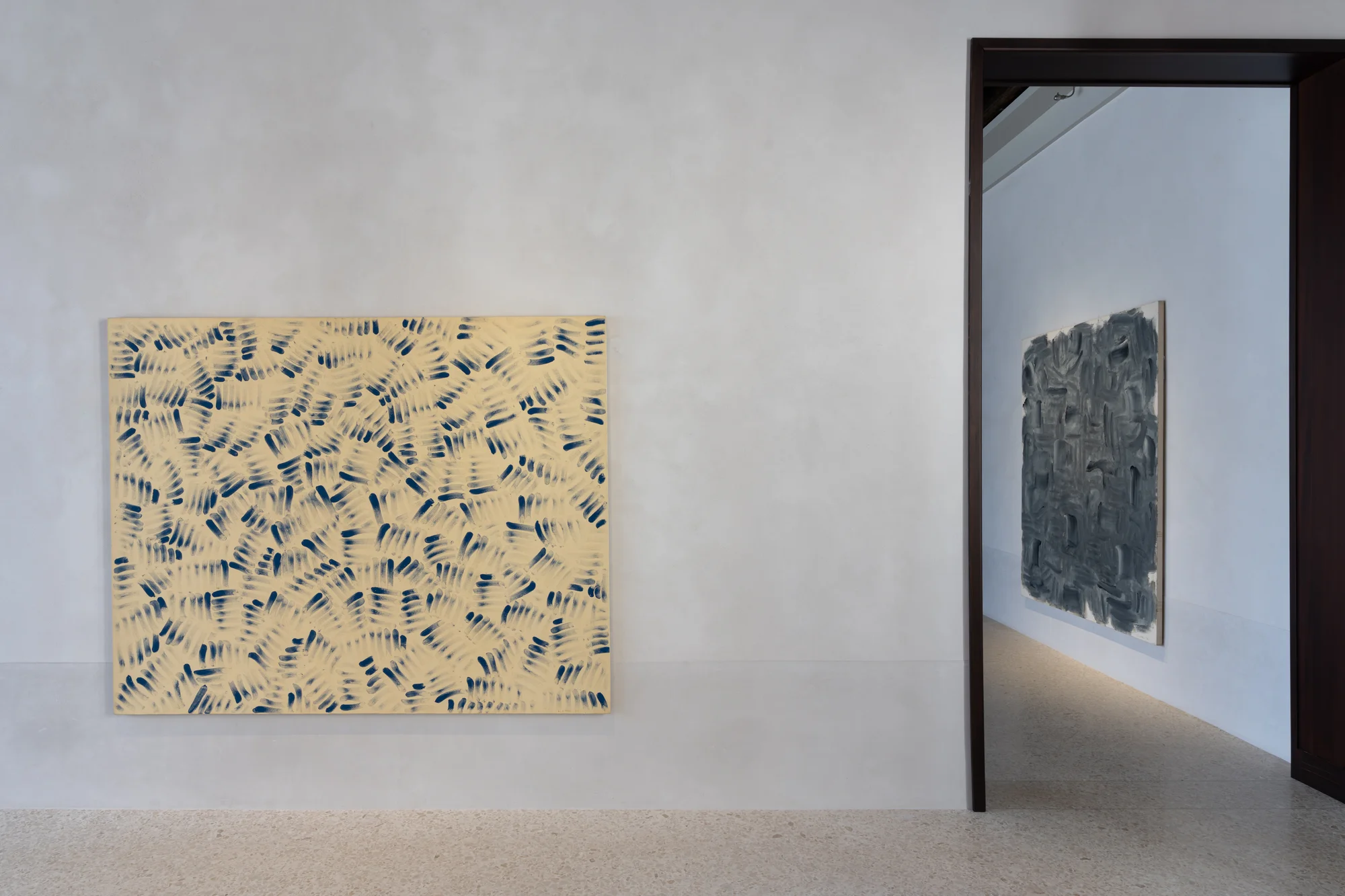 Installation view of Lee Ufan at San Marco Art Centre in Venice