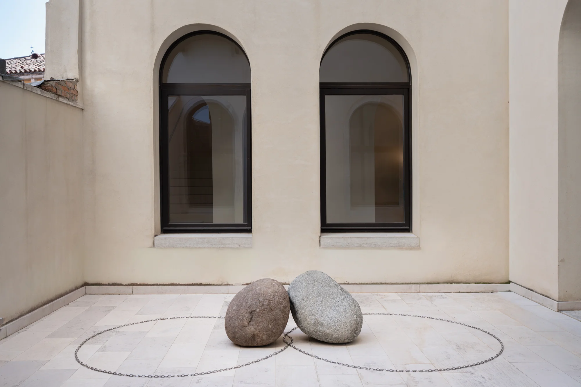 Installation view of Lee Ufan at San Marco Art Centre in Venice
