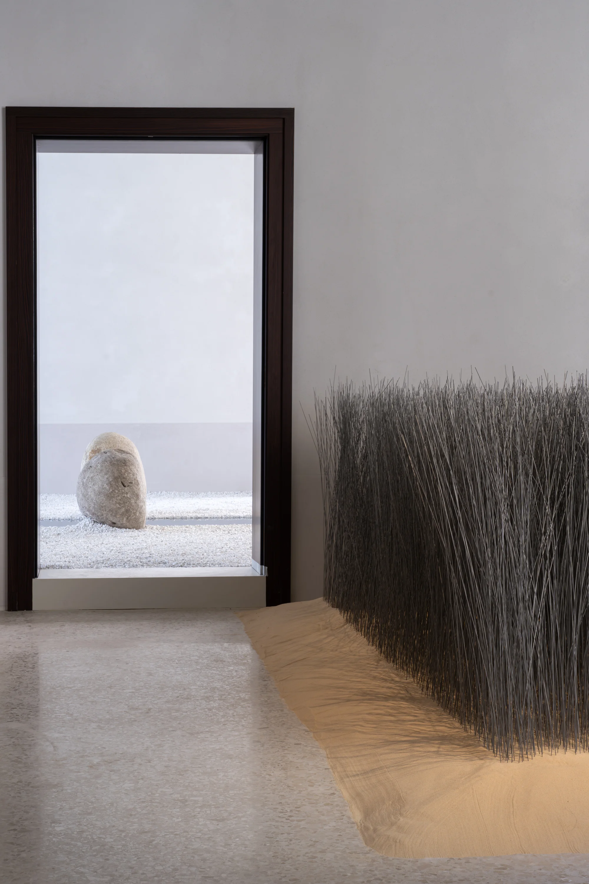 Installation view of Lee Ufan at San Marco Art Centre in Venice