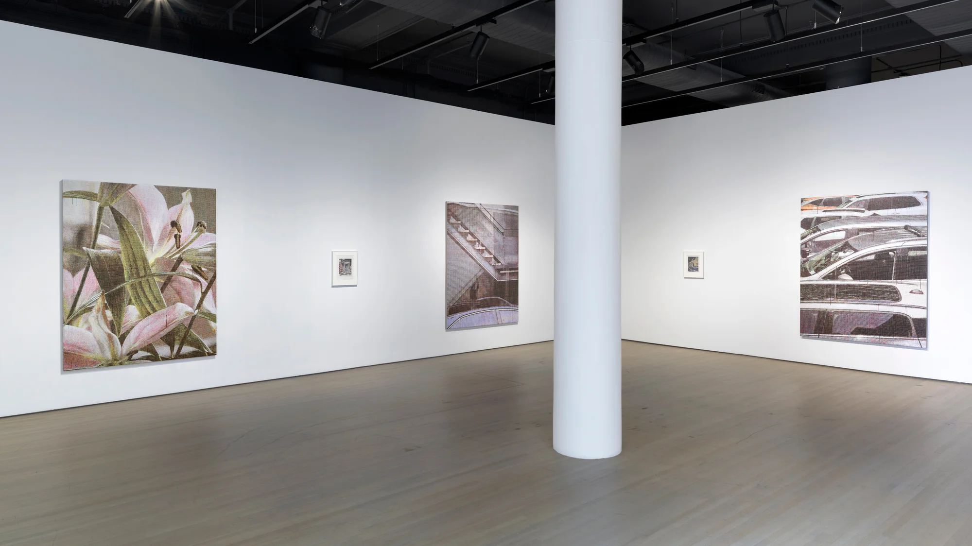Installation view of Recent Work by Asher Liftin at 125 Newbury