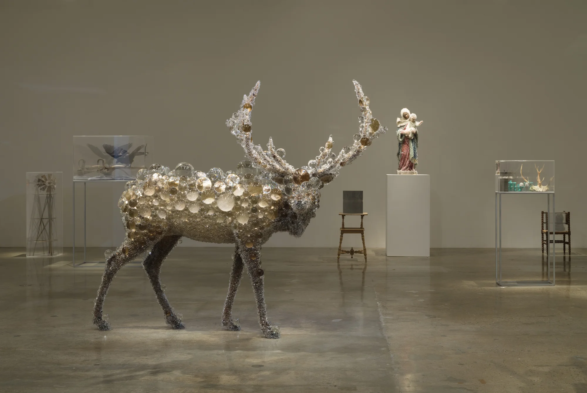 Installation view of Photon Camp by Kohei Nawa