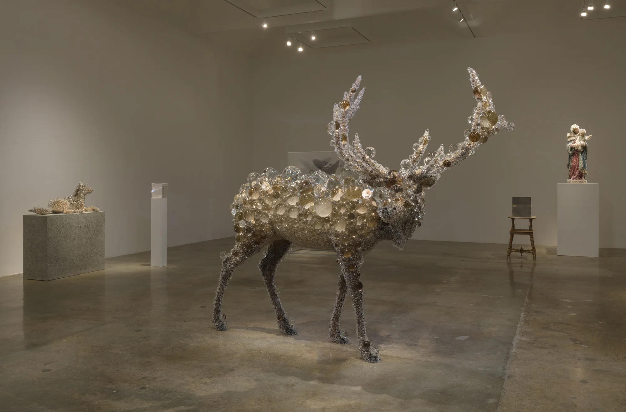 Installation view of Photon Camp by Kohei Nawa