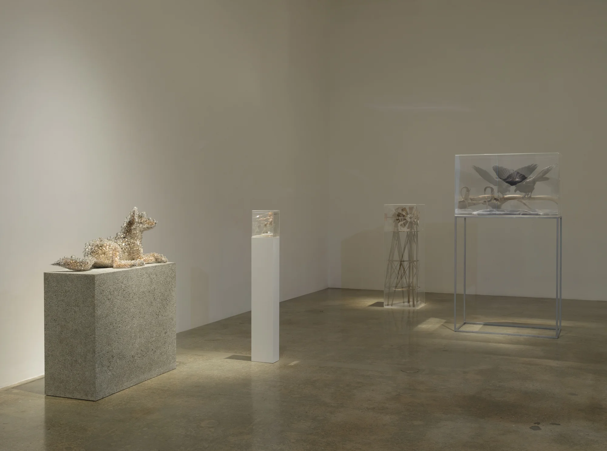 Installation view of Photon Camp by Kohei Nawa
