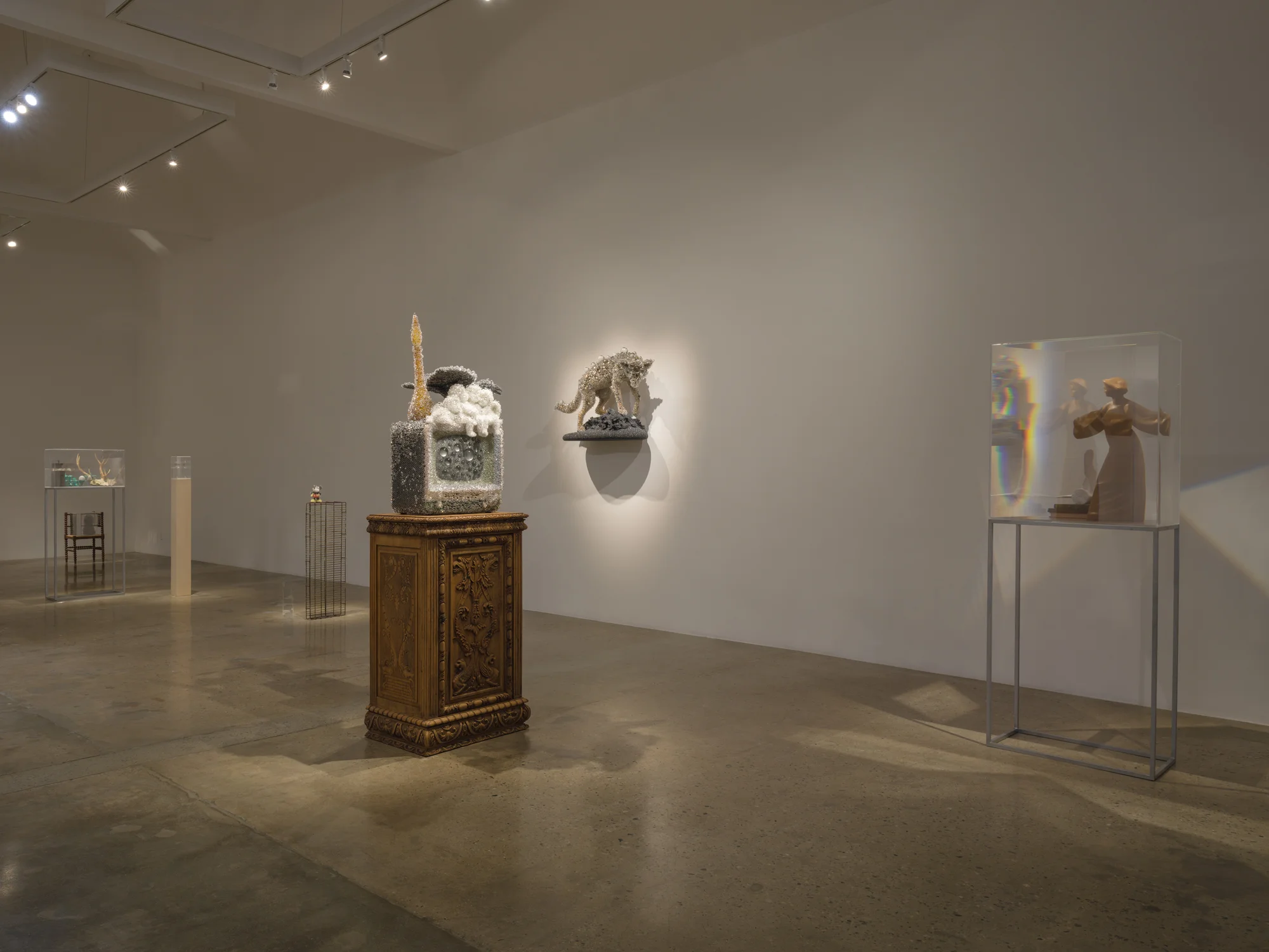 Installation view of Photon Camp by Kohei Nawa