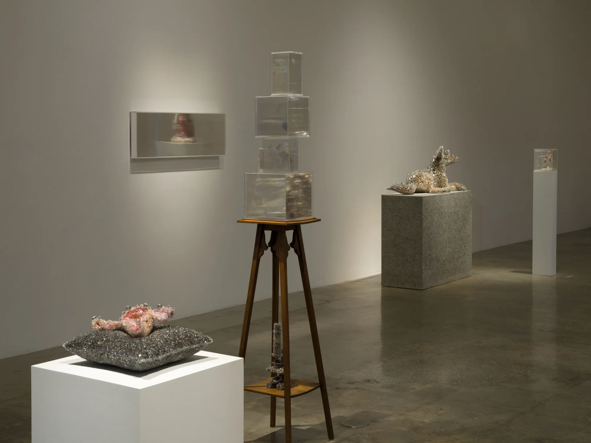 Installation view of Photon Camp by Kohei Nawa