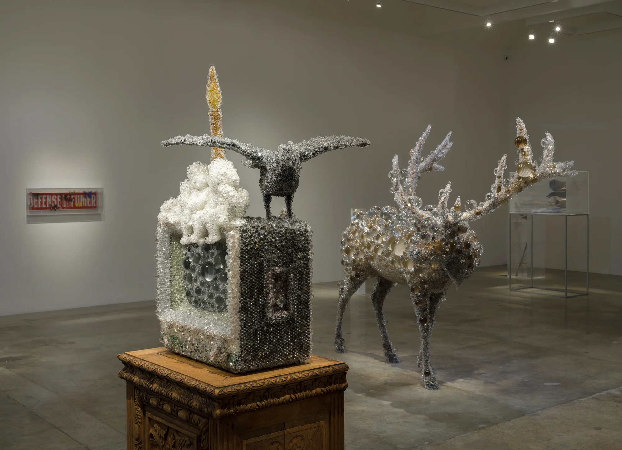Installation view of Photon Camp by Kohei Nawa