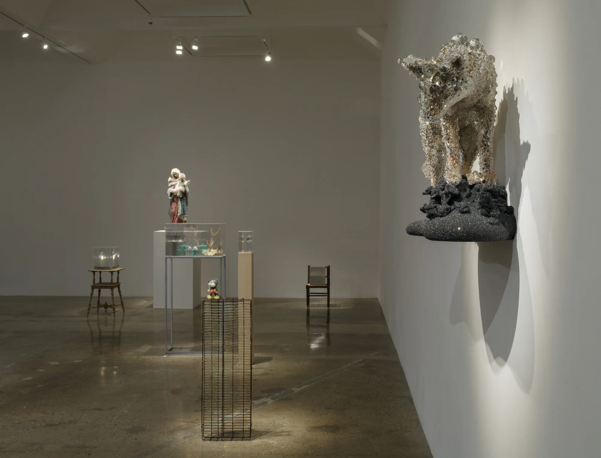 Installation view of Photon Camp by Kohei Nawa