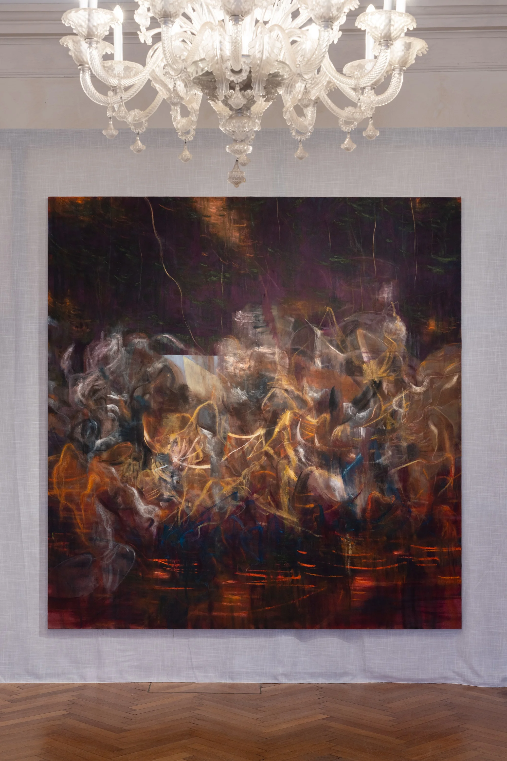 Installation view of Bad Habits by Nigel Cooke in Venice