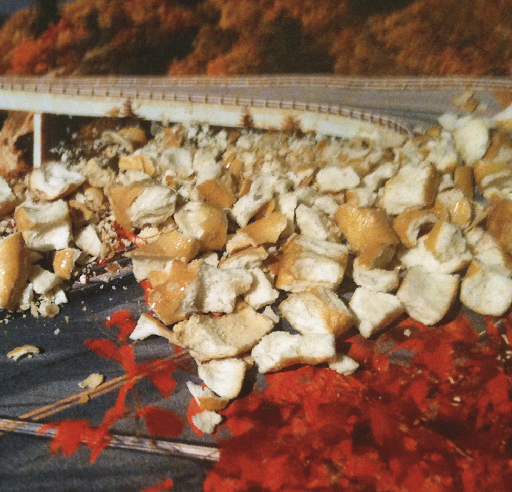 Pretzel Landslide by Nina Katchadourian