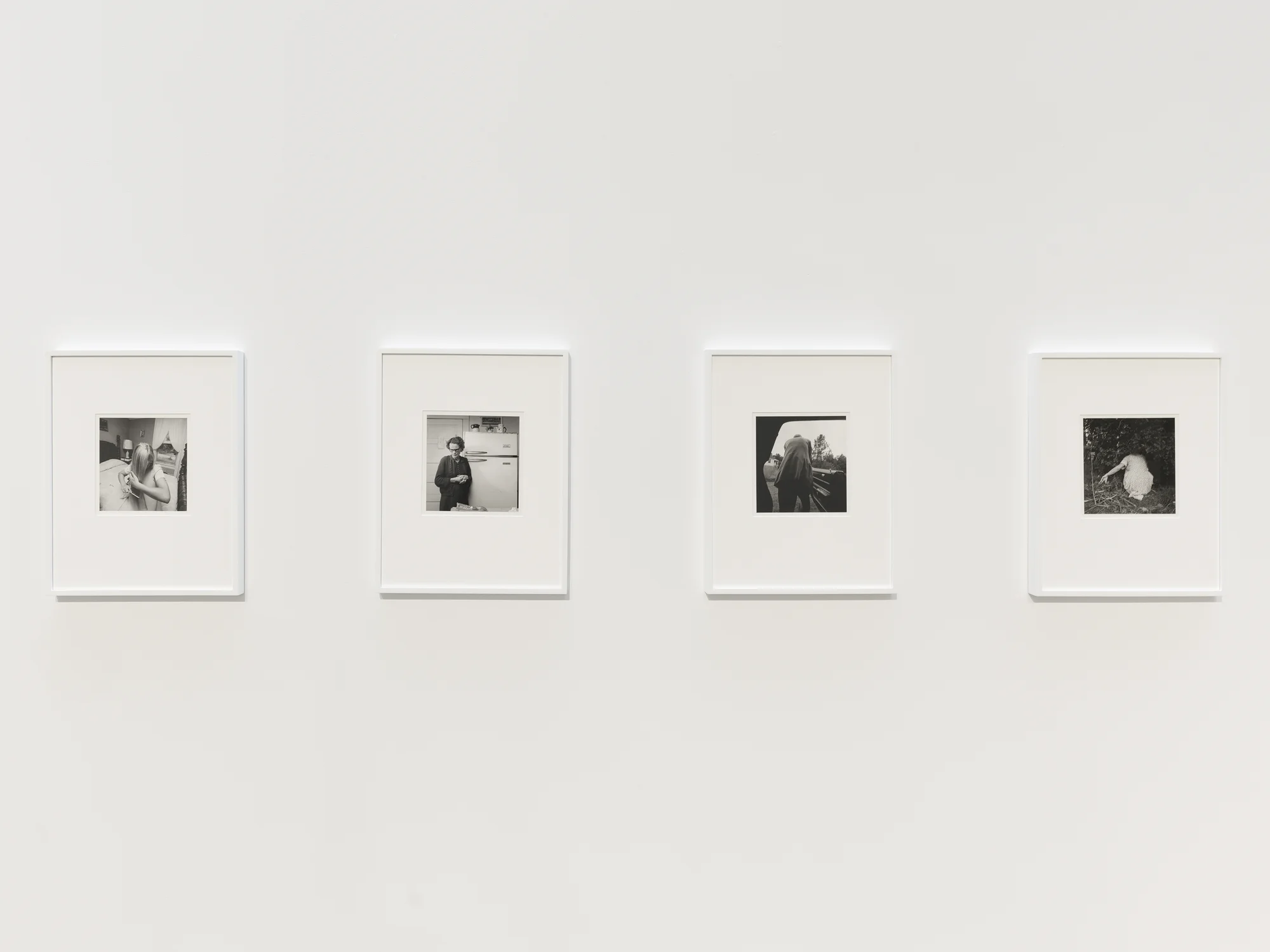 Installation view of Baldwin Street: Photographs 1966–1994 by Emmet Gowin