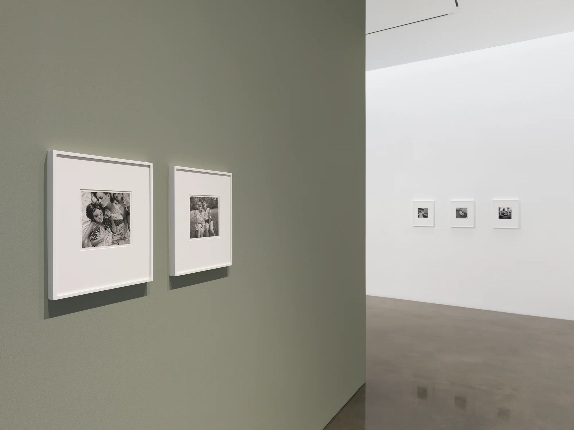 Installation view of Baldwin Street: Photographs 1966–1994 by Emmet Gowin