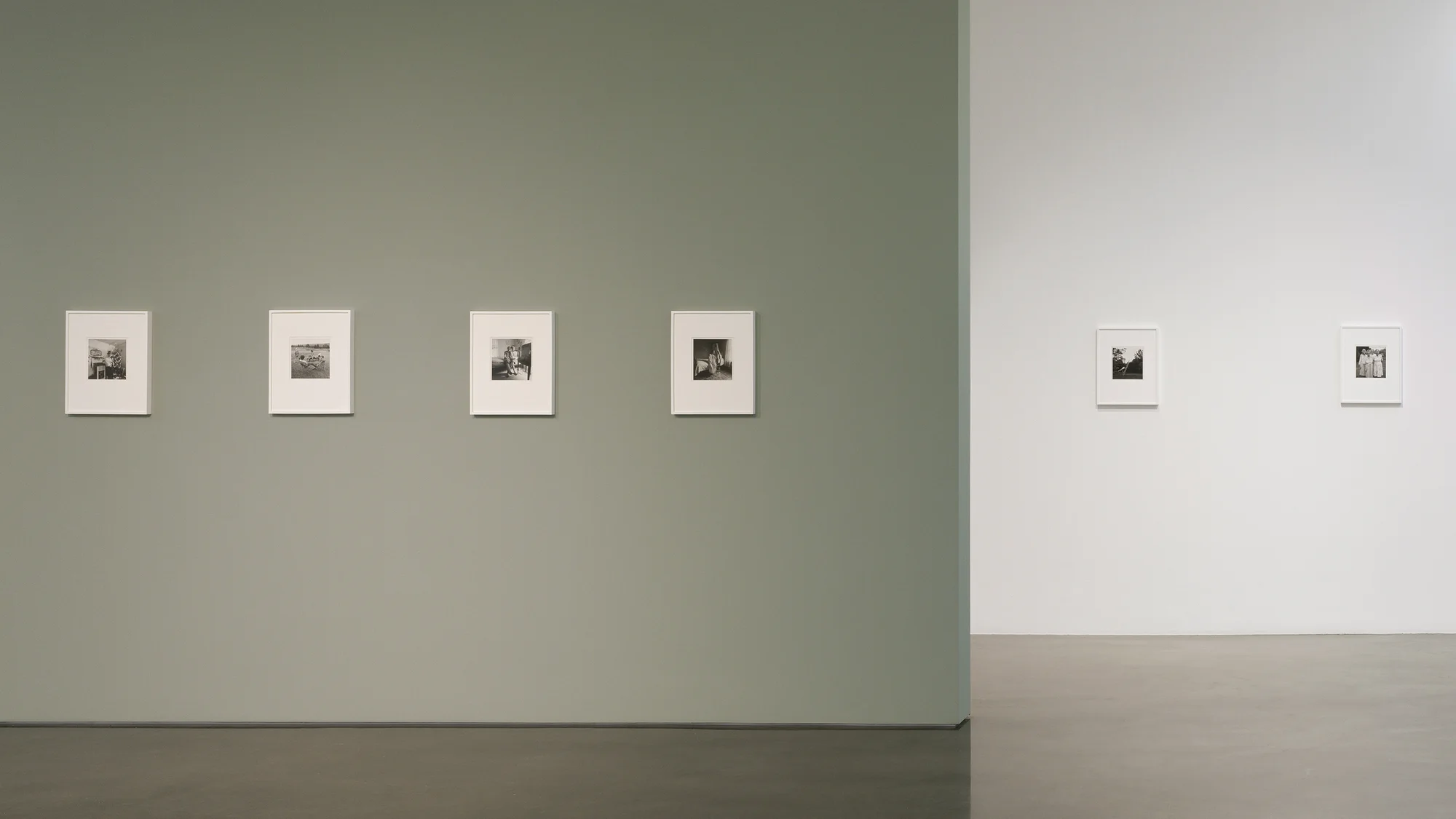 Installation view of Baldwin Street: Photographs 1966-1994 by Emmet Gowin