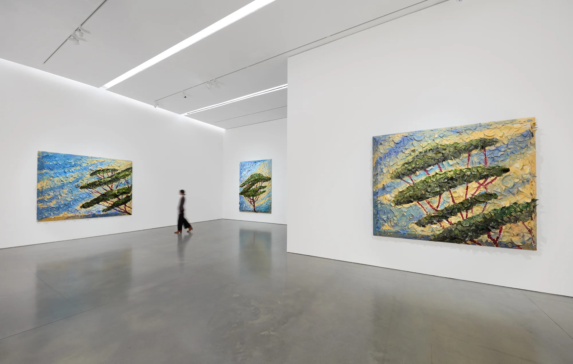 Installation view of Italy Through Its Trees by Julian Schnabel