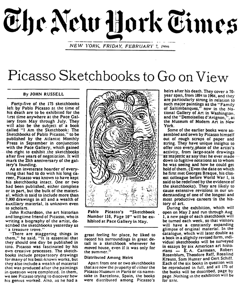 New York Times Coverage of Je Suis Le Cahier