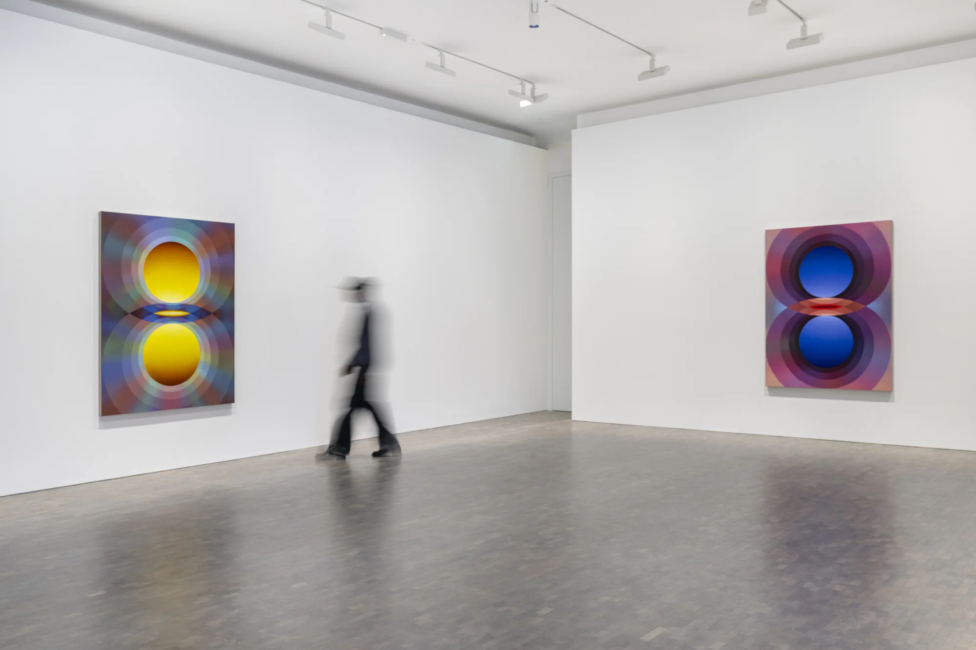 Installation view of Overview Effect by Loie Hollowell in London
