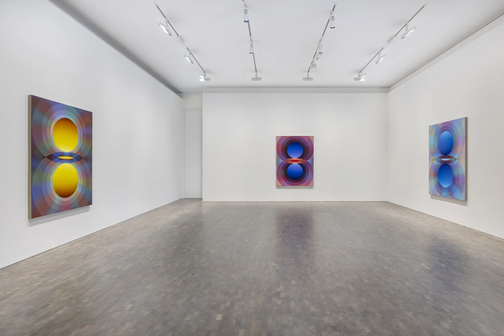 Installation view of Overview Effect by Loie Hollowell in London