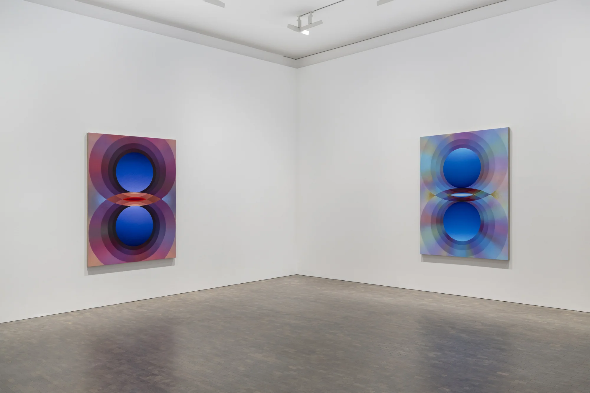 Installation view of Overview Effect by Loie Hollowell in London