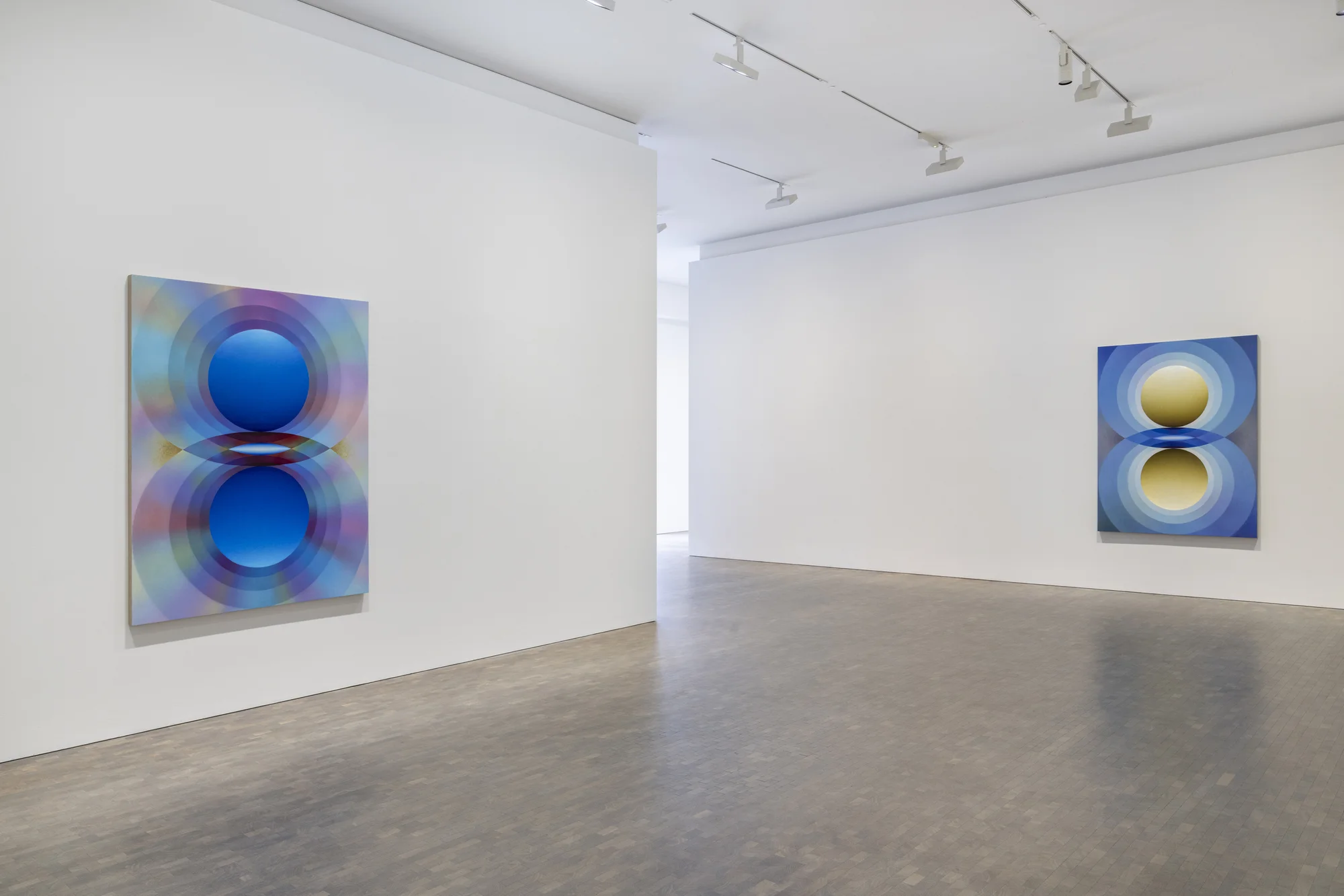 Installation view of Overview Effect by Loie Hollowell in London