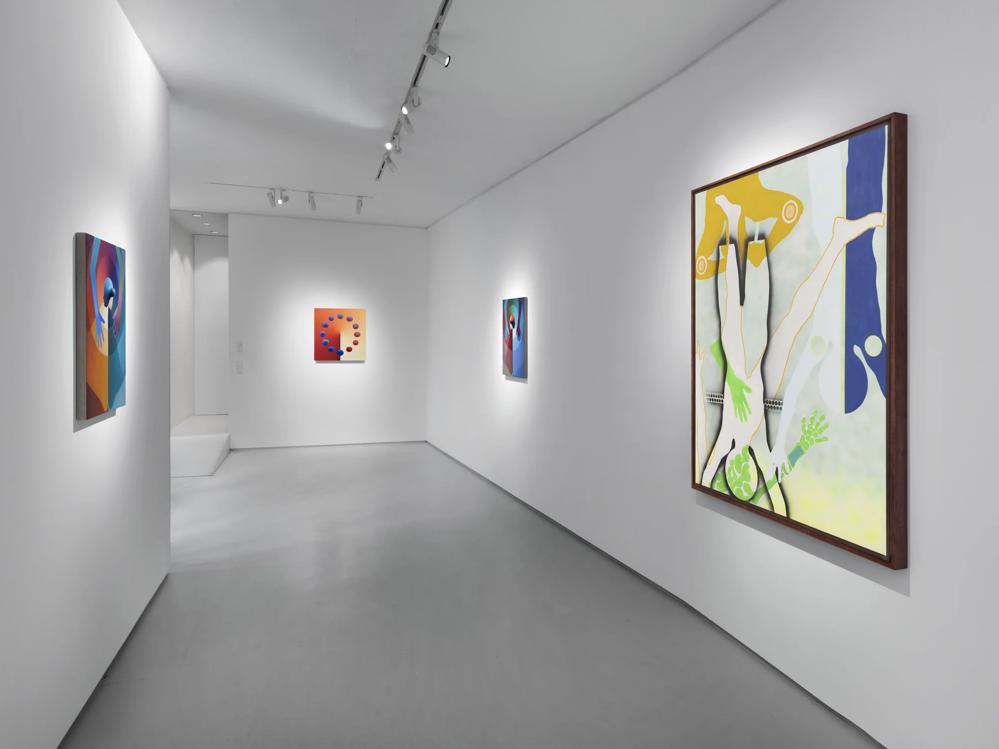Installation view of Exquisite Corpse