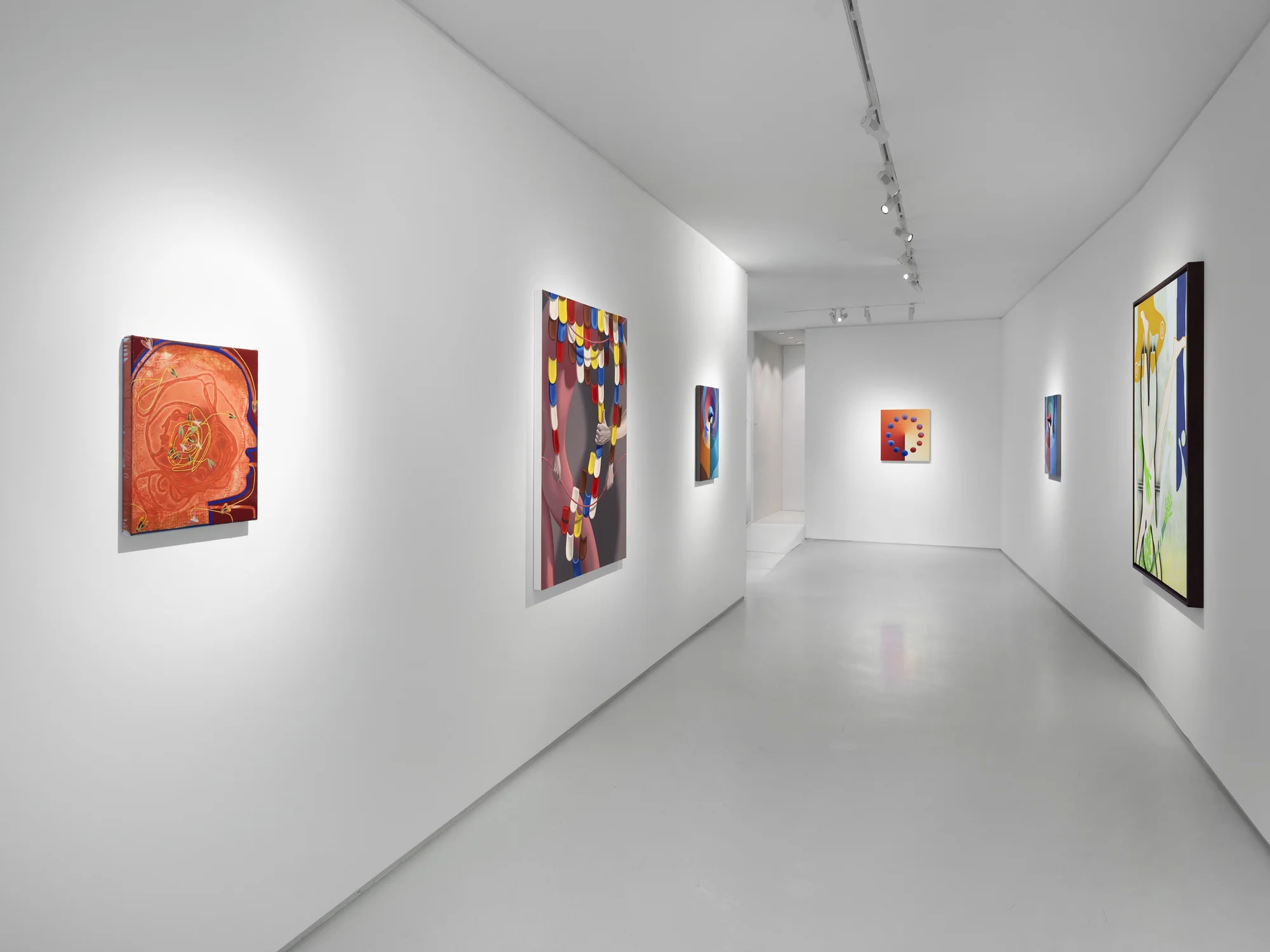 Installation view of Exquisite Corpse