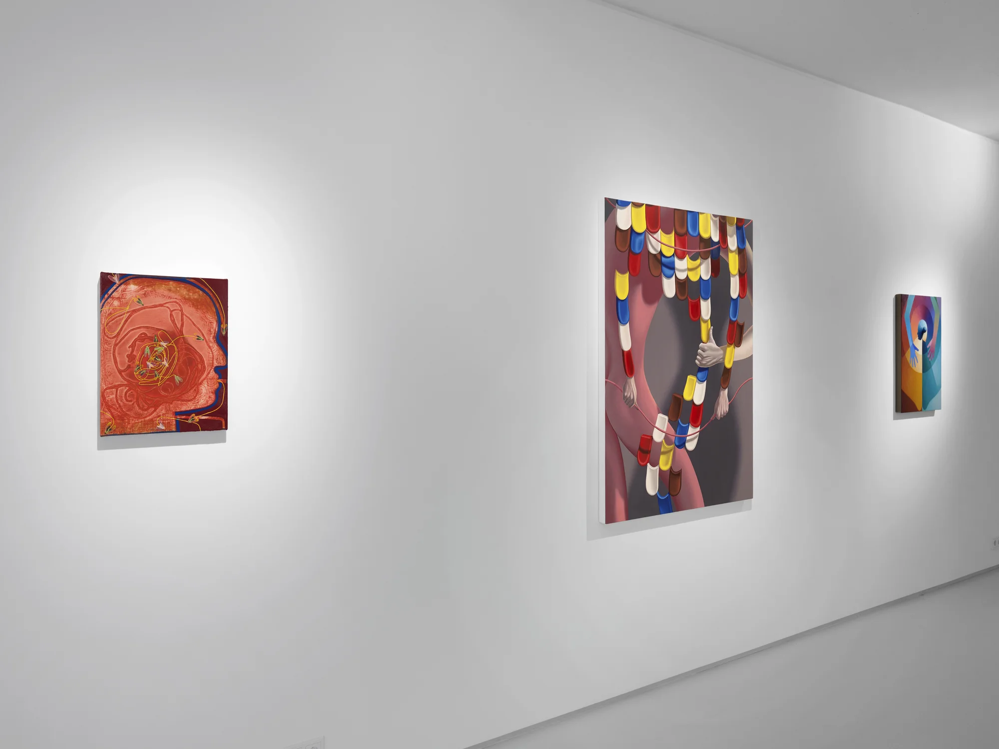 Installation view of Exquisite Corpse