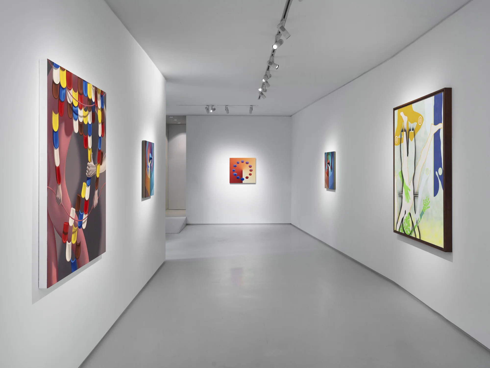 Installation view of Exquisite Corpse
