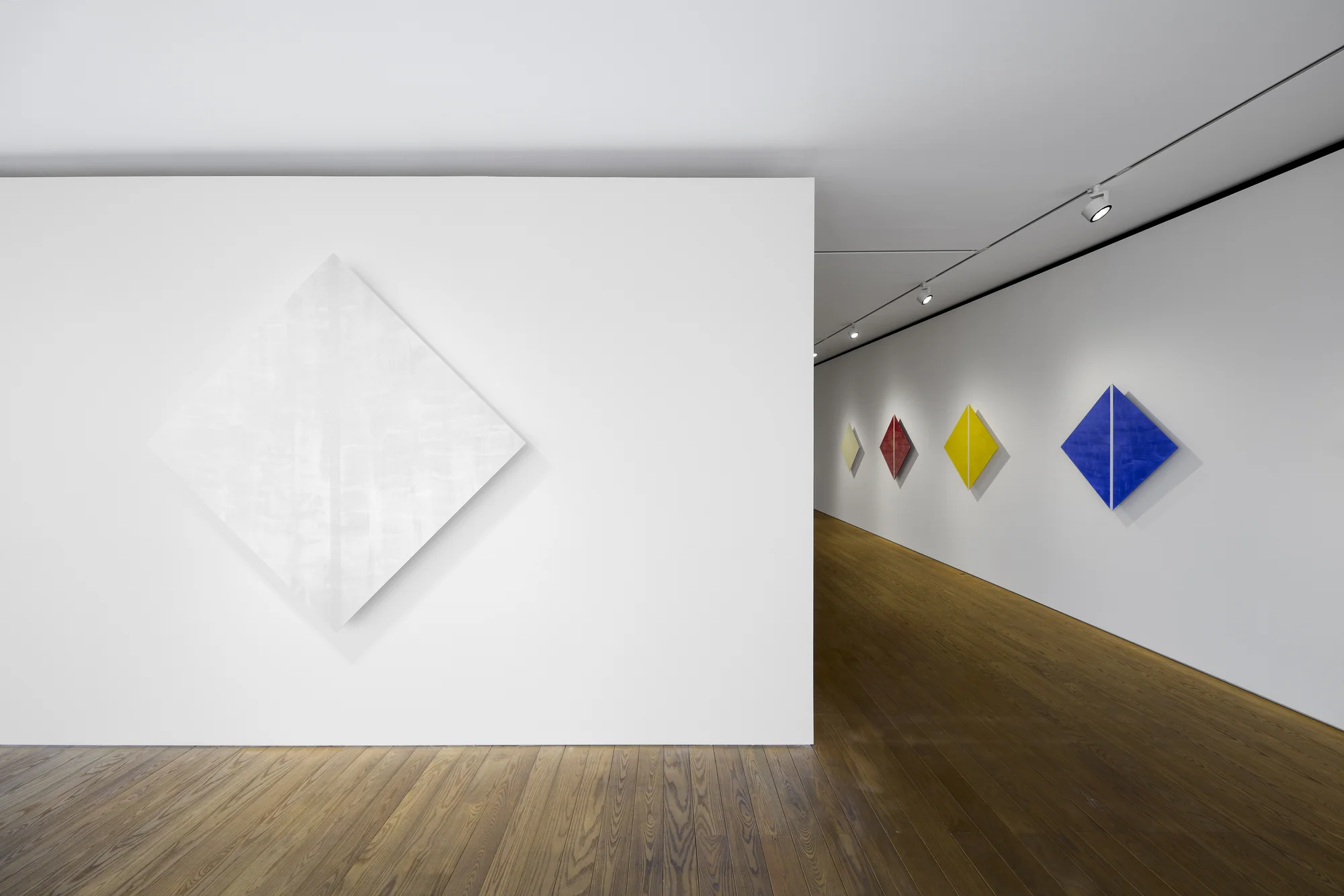 Installation view of Primary Light by Mary Corse