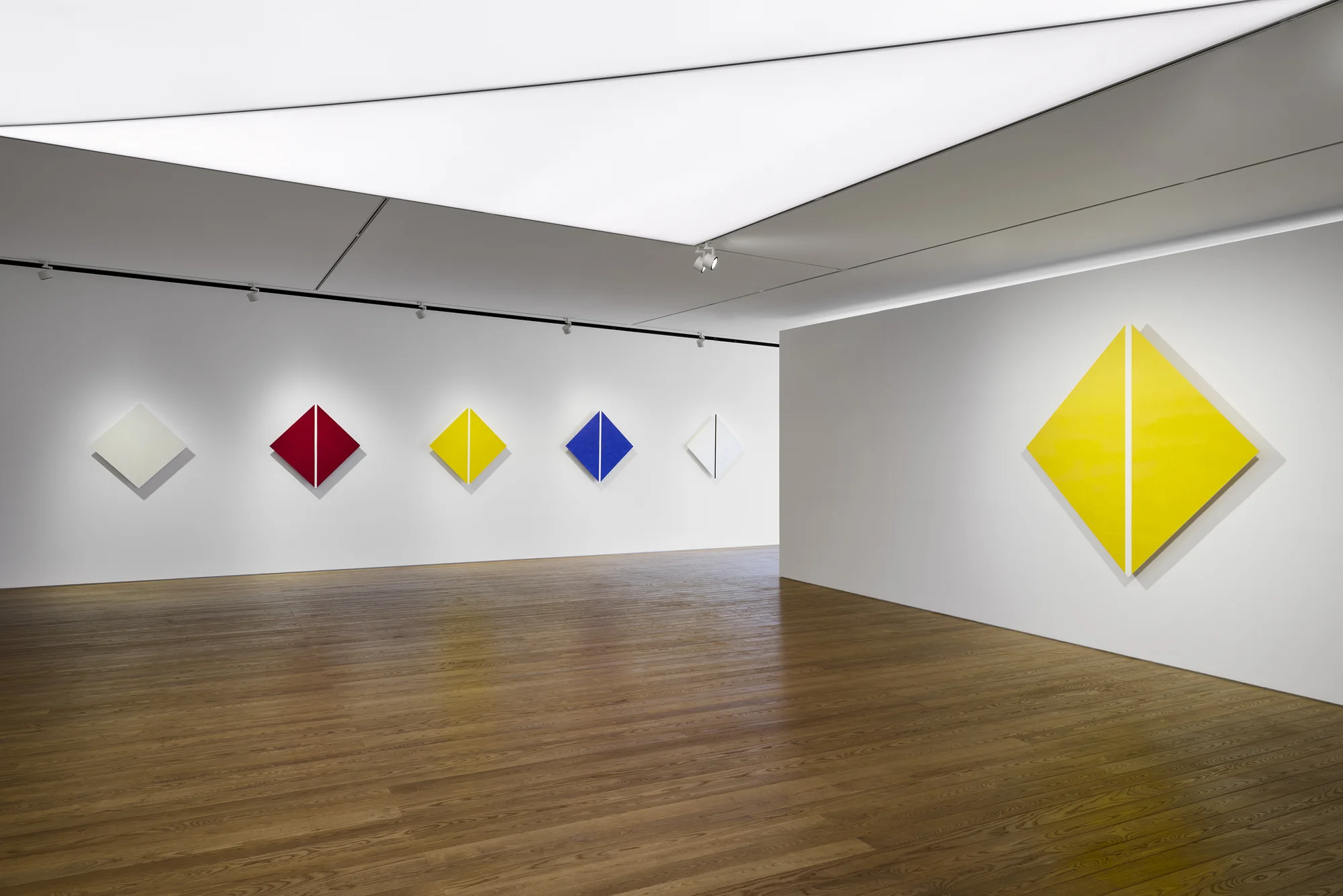 Installation view of Primary Light by Mary Corse