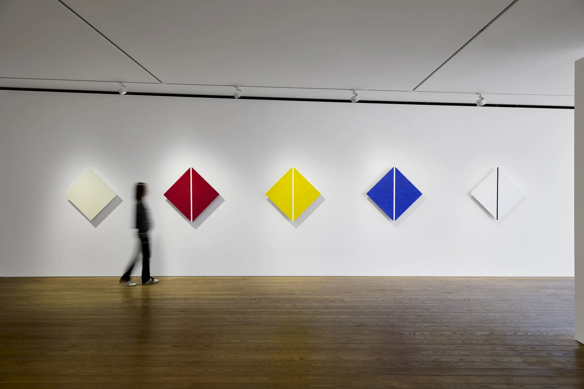 Installation view of Primary Light by Mary Corse