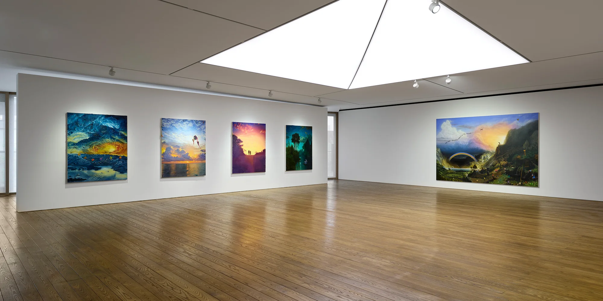 Installation view of The Nearest Faraway Place by Friedrich Kunath