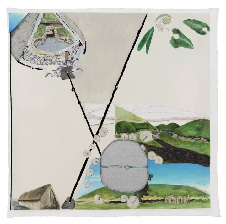 Jo Baer — Time-Line (Spheres, Angles and the Negative of the 2nd Derivative)